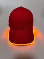 Gorra de Béisbol con Luz LED Fluorescente Personalizada, Directo de Fábrica