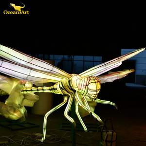 Decoración de Faroles con Temática Animal en 3D para Exteriores, Luces LED Impermeables que Funcionan con Pilas para Celebraciones de Diwali y Acción de Gracias - Product Image 6