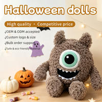 Nouvelle poupée en peluche amusante à gros yeux pour Halloween, monstre à un œil, jouet en peluche