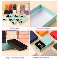 Boîtes à bijoux en carton blanc et noir de petite taille pour la vente en gros, boîtes à double anneau de haute qualité avec logo personnalisé, boîte cadeau pour enfants pour les petites entreprises