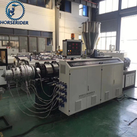 Tuyau de PVC de rendement élevé faisant la ligne d'extrusion de tuyau de PVC de machine