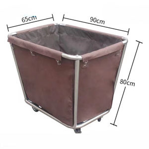 <span class=keywords><strong>Chariot</strong></span> commercial <span class=keywords><strong>de</strong></span> ménage <span class=keywords><strong>de</strong></span> lin d'hôtel <span class=keywords><strong>de</strong></span> toile épaissie d'acier inoxydable <span class=keywords><strong>de</strong></span> <span class=keywords><strong>chariot</strong></span> <span class=keywords><strong>de</strong></span> blanchisserie - Product Image 2