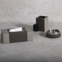 Boîte à bijoux personnalisée M3-069 support en bois de luxe moderne candélabre en or décor à la maison européenne plateau de service en métal boîte à mouchoirs en cuir