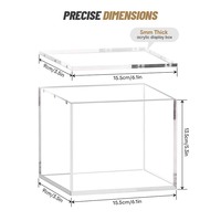 Boîte d'entraînement en acrylique personnalisée anti-ultraviolettes et à aimants puissants pour la protection et la présentation des présentoirs en acrylique ETB