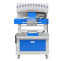 12 couleurs 3D PVC caoutchouc Patch dégoulinant Machine pour étiquette porte-clés liquide souple PVC porte-clés Machine d'injection