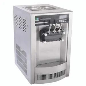 Keshi 3 bicos para máquina de sorvete macio, contador de resfriamento, tipo superior e vertical