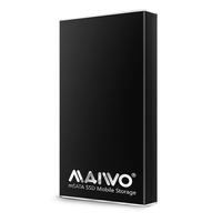 MAIWO Boîtier en aluminium mSATA SSD Mini mSATA Boîtier externe à semi-conducteurs Boîtier pour disque dur k1642m