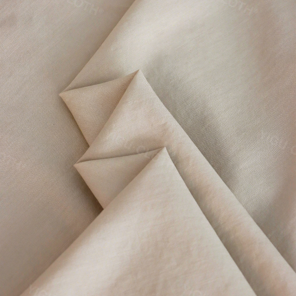 Spring/Summer Breathable Plain-Weave Cotton Blend Fabric Light Weight 80% Rayon 20% Nylon 155GSM