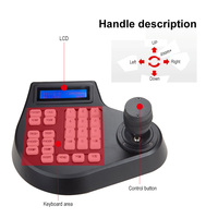 Mini controlador de teclado 3D analógico híbrido para cámara AHD TVI CVI PTZ