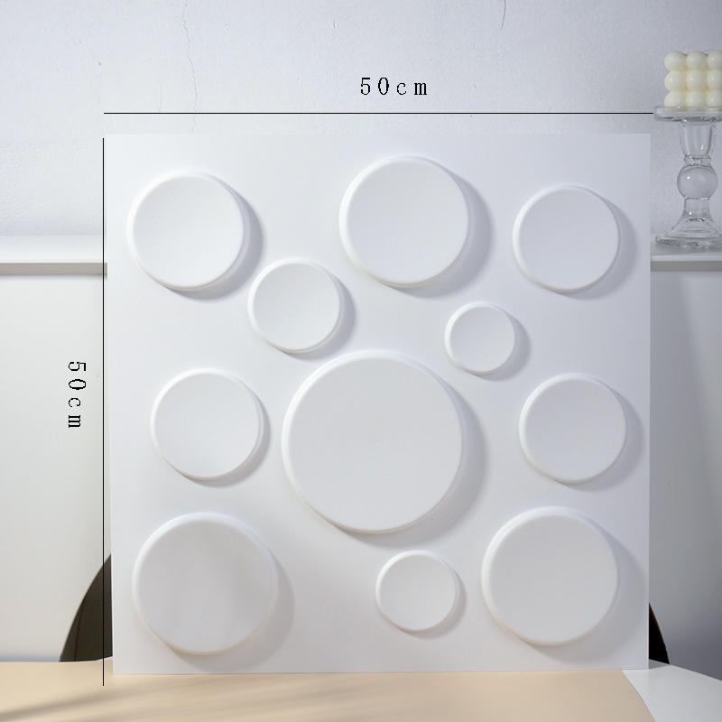 Panel-d083ผนัง3D-ชิปเดี่ยวขนาด50*50ซม