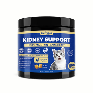 Complément alimentaire à mâcher pour chats : Soutien rénal et urinaire, formule faible en phosphore, saveur poulet - Product Image 6