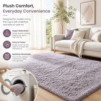 Комплект мини-ковриков Sayan Excellent Mouty II Dusty KUSUMI, машинного производства, моющийся, однотонный, с длинным ворсом, 130x190, 1.5 татами, цвет дымчато-розовый