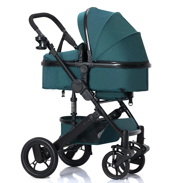 Aluminum frame golden baby stroller/Europe luxury stroller baby 3 in1/factory directly sale baby throne stroller