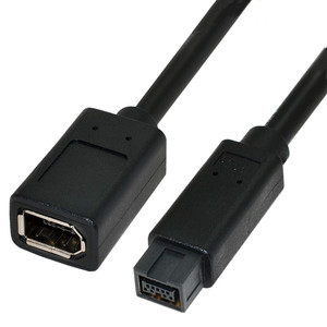 Câble adaptateur pour appareil photo numérique Firewire FireWire IEEE 1394 6P femelle <span class=keywords><strong>1394b</strong></span> 9P mâle - Product Image 2