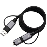Câble de charge magnétique puissant 65W Type-C PD ultra-rapide 27W Lightning en alliage d'aluminium compatible Apple CarPlay – Idéal pour offrir