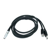 Conector Circular Personalizado de Empuje y Tracción, Cable de Alta Resistencia, Arnés de Cables Industriales, Cable de Señal RJ45 USB, IP67 Impermeable, 24V, Aluminio