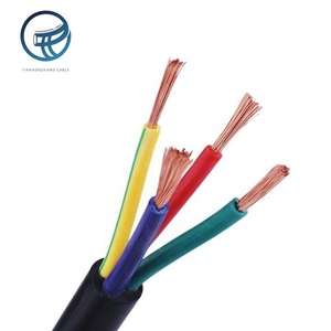 Câble électrique souterrain en cuivre 3 conducteurs 14 AWG 450V isolé en caoutchouc toronné de haute qualité pour câblage domestique – Offre Spéciale - Product Image 4