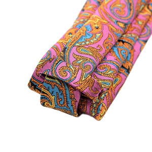 Diseño personalizado de fábrica Paisley patrón <span class=keywords><strong>traje</strong></span> accesorios hombres 8cm poliéster <span class=keywords><strong>corbata</strong></span> para hombres regalo - Product Image 3