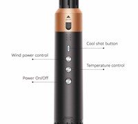 Sèche-cheveux OEM 6 en 1 ionique, lissant et bouclant, avec moteur sans balais, céramique et tourmaline, faible bruit, outil de coiffure de luxe