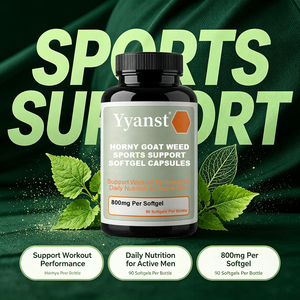 Gélules de soutien sportif à base de plantes Horny Goat Weed 800mg 90pcs – Performance sportive et nutrition quotidienne pour hommes actifs – Complément alimentaire à base de plantes - Product Image 2