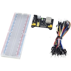 Kit de breadboard MB102 à 830 points avec fils de liaison et module d'alimentation - Product Image 1