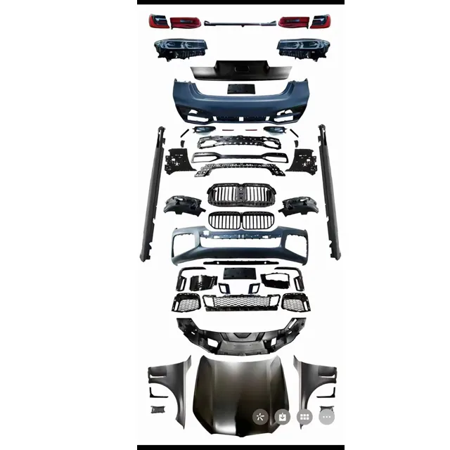 Bumper body Kit cho BMW 7 Series g11g12 16-19 mô hình sửa đổi 20-21 Mô hình mặt trước cũ thay đổi mới Kit