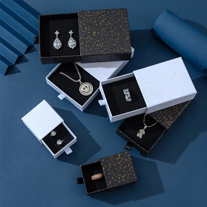 Custom Logo Cardboard <b>Earring</b> Drawer Jewelry <b>Gift</b> <b>Box</b> Luxury Packaging for <b>Earrings</b> Rings and Necklaces - Product Image 1