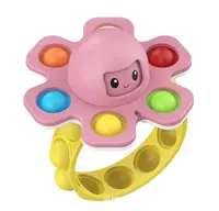 EE402 Push Bubble Fidget Zintuiglijke Speelgoed Polsband Siliconen Gezicht Veranderen Off Octopus Armband Fidget Spinner Armband Voor Kinderen