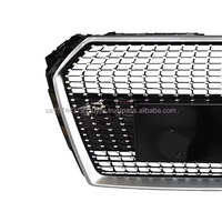 Grilles de voiture de style étoile, haute qualité, ABS, installation facile, nouvelles grilles pour Audi A4 S4 B9 2017-2019, mise à niveau RS4, pare-chocs avant