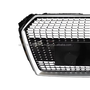 กระจังหน้ารถยนต์คุณภาพสูง ABS ติดตั้งง่าย สไตล์ Star Style สำหรับ Audi A4 S4 B9 ปี 2017-2019 อัพเกรดเป็น RS4 - Product Image 3