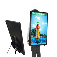 Mochila Publicitaria LED Digital Móvil de Doble Cara de Alta Calidad, Caja de Luz para Publicidad Exterior
