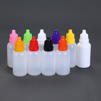 Botella de Plástico Vacía para Gotas para los Ojos de 3 ml, 5 ml, 10 ml, 15 ml, 20 ml, 30 ml, 50 ml, 100 ml, Botella de Medicina Líquida con Gotero y Tapa de Rosca