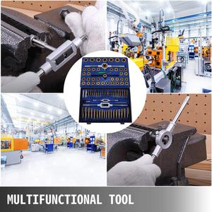 86pcs tap và Die Set Metric Tiêu chuẩn SAE m1m3m8m10m14m1 vít tap tay bên ngoài Chủ Đề Lời khuyên khai thác luồng công cụ - Product Image 3