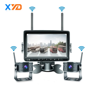 XYD Splisoliddredrsexy1080p Hệ Thống <span class=keywords><strong>Camera</strong></span> Không Dây Kỹ Thuật Số <span class=keywords><strong>Camera</strong></span> Chiếu Hậu Lùi 7 Inch 2 Kênh 1080P Thông Dụng 15W 16:9/4:3 - Product Image 1