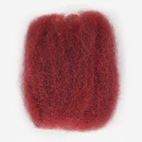 Cheveux humains QVR abordables, afro crépus en vrac, couleur bordeaux 99J pour tresses et dreadlocks