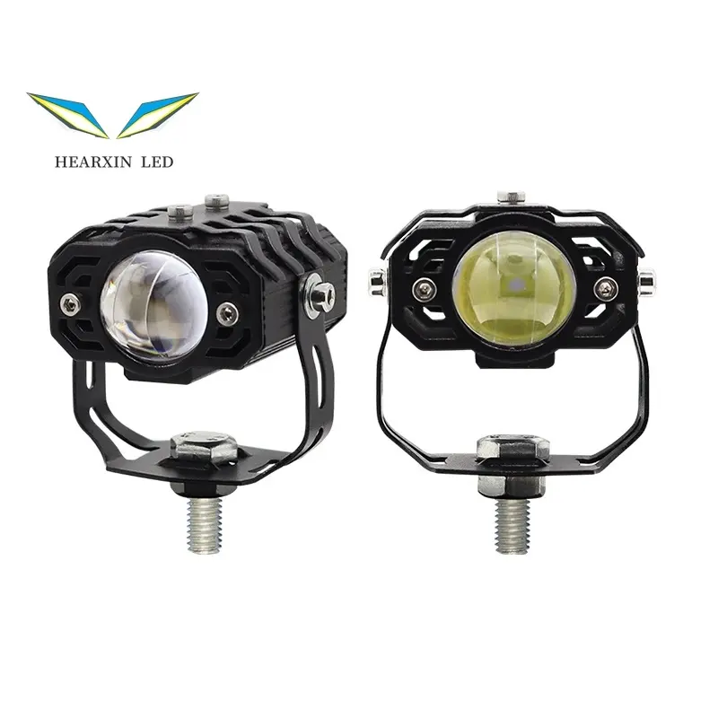 モトバイク車用の競争力のあるオートバイヘッドライトIP67防水LEDヘッドランプHDレーザーレンズシューティングスポットライト
