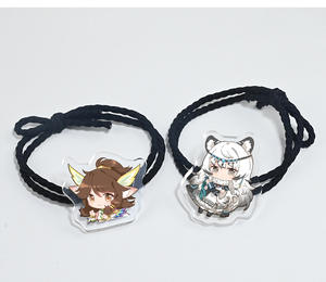 Customized Acrylic Headband Creative Anime <strong>Elastic</strong> Hair Rope DIY Headband Hair <strong>Loop</strong> <strong>with</strong> Custom Acrylic Charm - Product Image 3