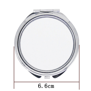 Specchio tascabile stampato a sublimazione per specchio compatto per trucco <span class=keywords><strong>in</strong></span> metallo vuoto ZL09-09 personalizzato - Product Image 5