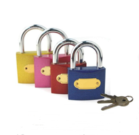 Cadenas en fer avec placage en laiton