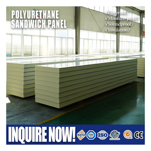 Isolation thermique Panneaux de toiture et de mur d'épaisseur 50mm Panneau sandwich en <span class=keywords><strong>polyuréthane</strong></span> PU - Product Image 1