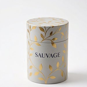 Boîte cylindrique ronde en carton rigide avec poignée en ruban de luxe pour l'emballage de parfums, de brumes parfumées, logo personnalisé - Product Image 6