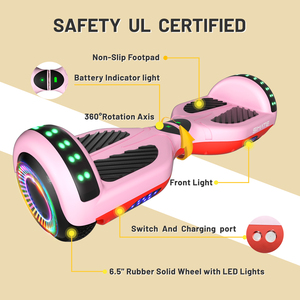 Meilleur cadeau pour les enfants pas cher 6.5 pouces classique Hoverboard double moteur Auto Gyro équilibrage Scooter populaire 2 roues Hoverwheel Scooter - Product Image 2
