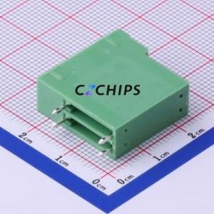 KF2EDGRH-3.5-2*2P Plug-in Terminal Block Bent Lead Through Hole,P=3.5mm Board-to-Board / Socket - Closed 2x2P 3.5mm Green - Product Image 1