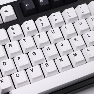 Teclas GMK Cherry V2 PBT, perfil Cherry, 135 teclas, sublimación de tinta, blanco y negro, para teclado mecánico, distribución <span class=keywords><strong>UK</strong></span>/IT/DE/US/FR/ES - Product Image 4