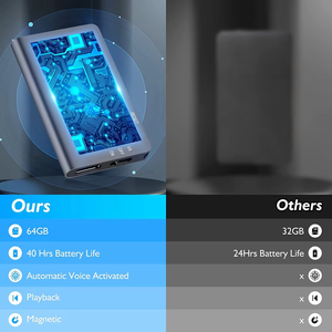 Bán Chạy Nhất Xách Tay Mini Một Nhấp Chuột Ghi Âm Từ Bút Hội Nghị Ghi Âm Giọng Nói Luật Sư Thông Minh Giảm Tiếng Ồn USB/WAV - Product Image 4