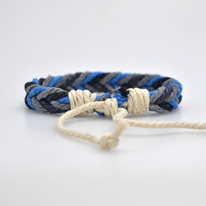 AAA-013 Braccialetti dell'<span class=keywords><strong>Amicizia</strong></span> Intrecciati a Mano in Corda di Cotone, Misura Regolabile, Bracciali Etnici Avvolgenti per Donne, Regalo con <span class=keywords><strong>Charm</strong></span> - Product Image 4
