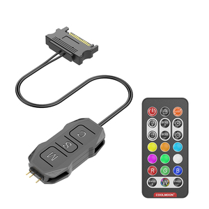 คอนโทรลเลอร์ <span class=keywords><strong>COOLMOON</strong></span> SK1 ARGB 5V 3Pin สำหรับต่อพ่วงพัดลมเคสคอมพิวเตอร์  พร้อมฮับขยายแสงไฟ มีสินค้าในสต็อก - Product Image 1