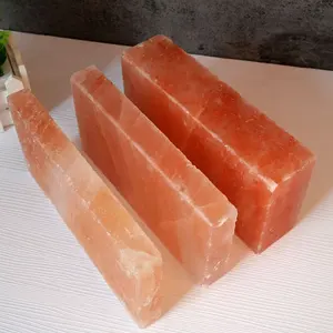 Himalaya alami merah muda batu garam batu bata blok ubin garam untuk ruang garam Spa Sauna untuk Kesehatan