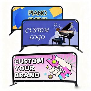 Heavy Duty Outdoor Stand Cafe Barrier Banner for Portable Exhibition Trade Show Display Wall Advertising Signage Bulk - Product Image 1