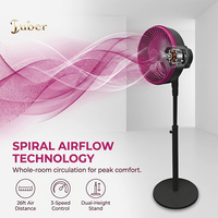 Ventilador de Pie Eléctrico Silencioso y de Bajo Consumo con Purificador de Aire para Uso Doméstico, Ventilador de Circulación de Aire para Dormitorio